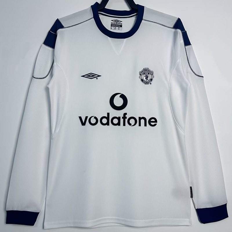 1999-2000 Man Utd Third Long Sleeve Retro Soccer Jersey (长袖)