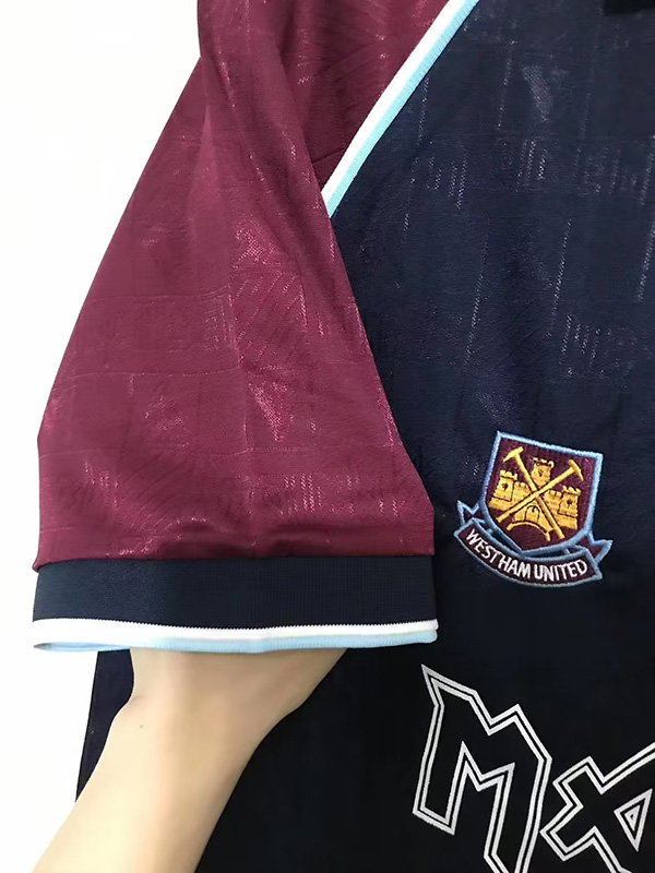 1999 West Ham #7 Iron Maiden Home Retro Soccer ...