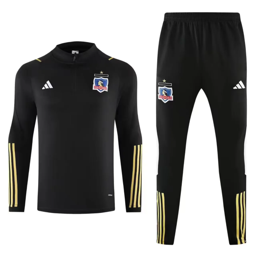 2024-25 Colo-Colo Black Half Pull Tracksuit (半拉链)