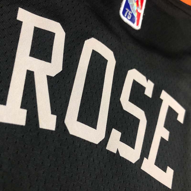 KNICKS Glory version ROSE #4 Black Top Quality ...