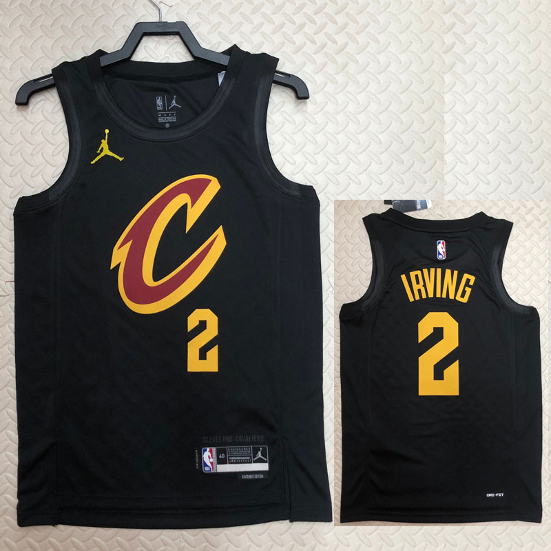 22-23 Cleveland Cavaliers IRVING #2 Black Top Q...
