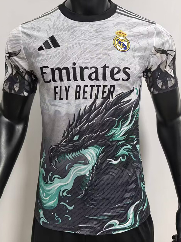 24-25 RMA Green Black Special Edition Player Version Soccer Jersey *龙
