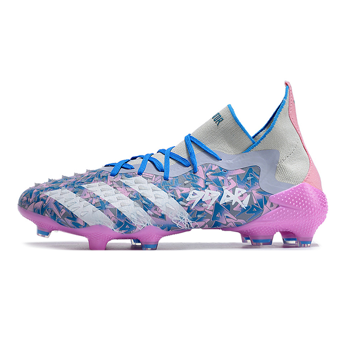 PREDATOR FREAK .1 FG High Soccer Shoes-Purple/Gray-1978528