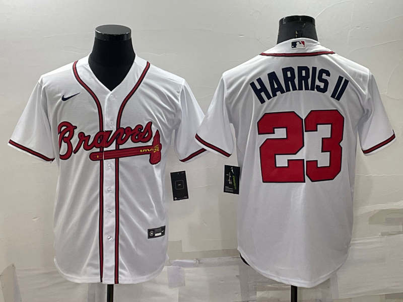 2022 Men's Atlanta Braves  HARRIS 23 white MLB Jersey