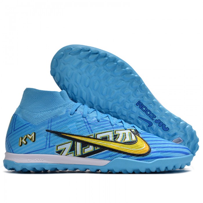 Vapor 15 Academy TF High Soccer Shoes-Blue/Yellow-6077227