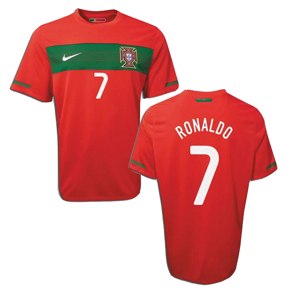 2010 Portugal Home Retro Soccer Jersey