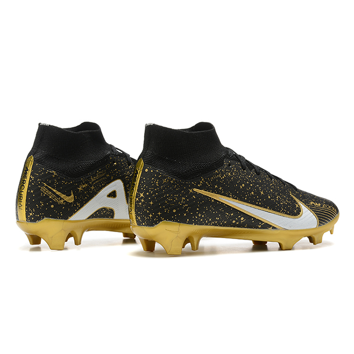 Air Zoom Mercurial Vapor XV Elite FG Bonded Pack High Soccer Shoes-Black/Yellow-3473952