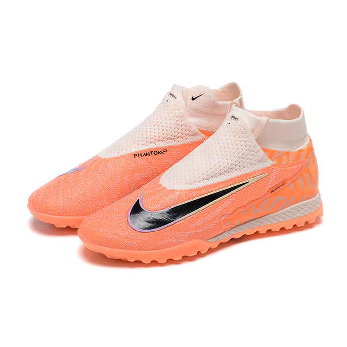 Phantom GX Elite DF Link TF High Soccer Shoes-Orange/Gray-8136390