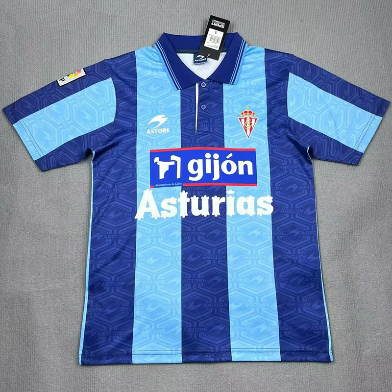 2002-2003 Gijon Third Retro Soccer Jersey (带章)