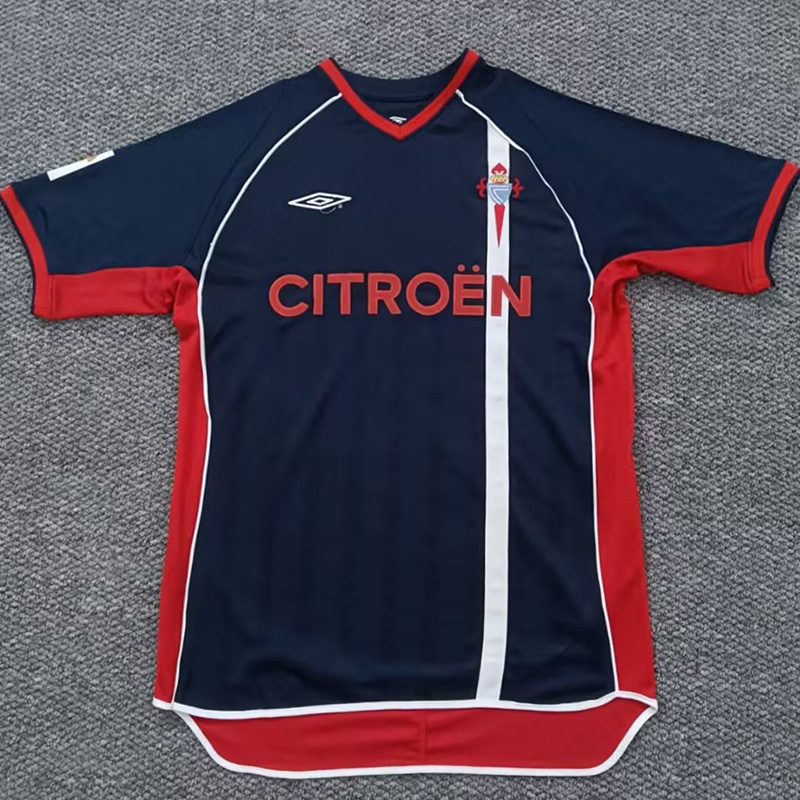 2001-2003 Celta Away Retro Soccer Jersey (带章)