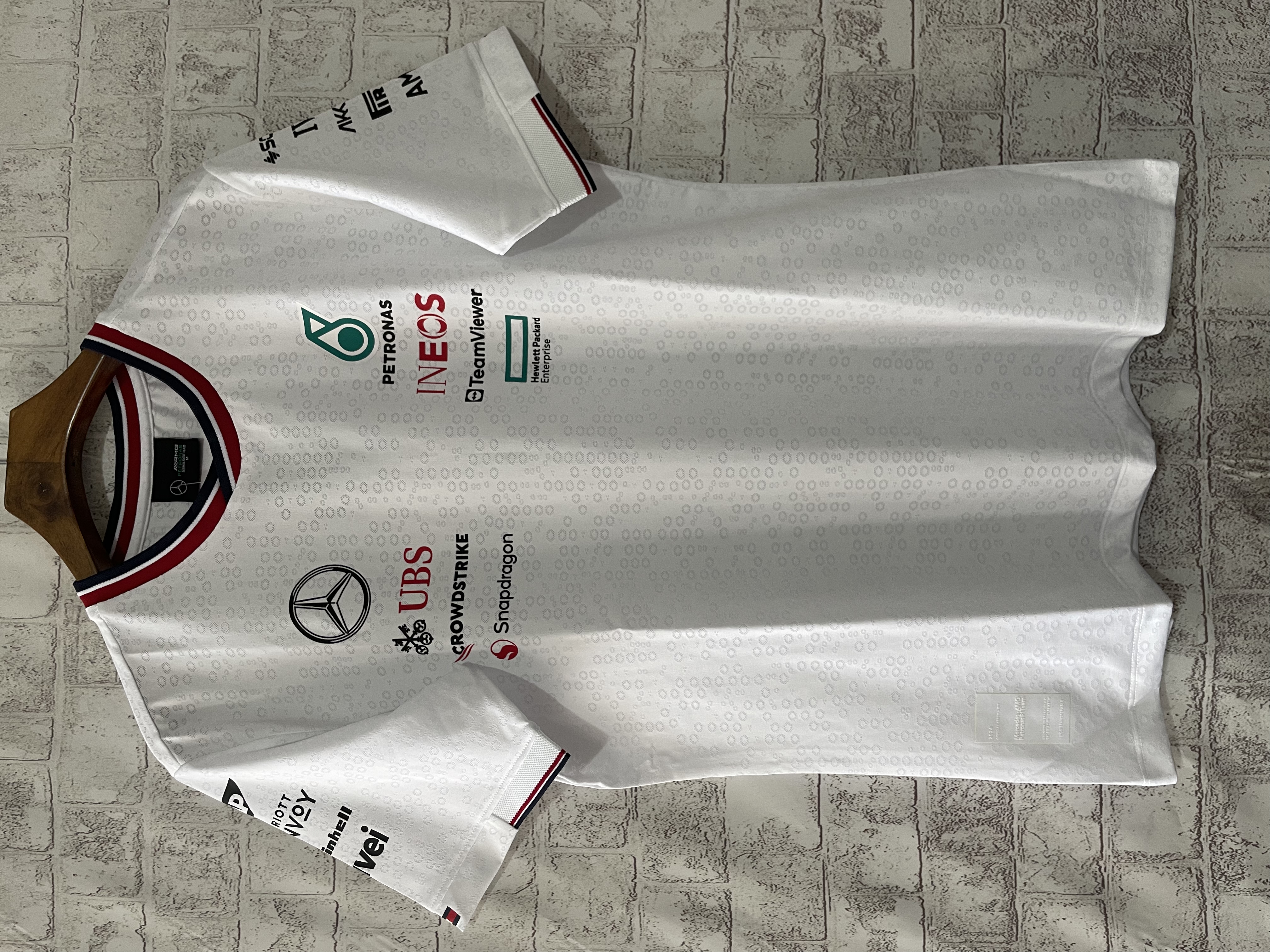 2024 F1 Mercedes white Racing Suit