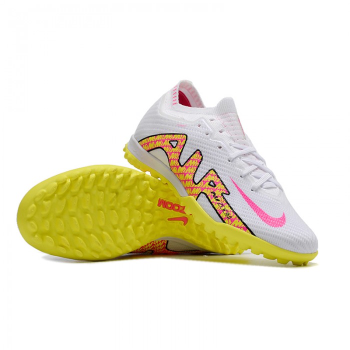 Air Zoom Mercurial Vapor XV Elite TF Soccer Shoes-White/Yellow-1141134