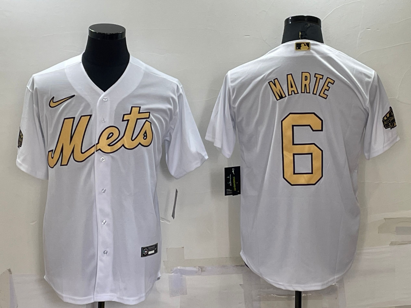 2022 Men's New York Mets MARTE 6 white MLB Jersey