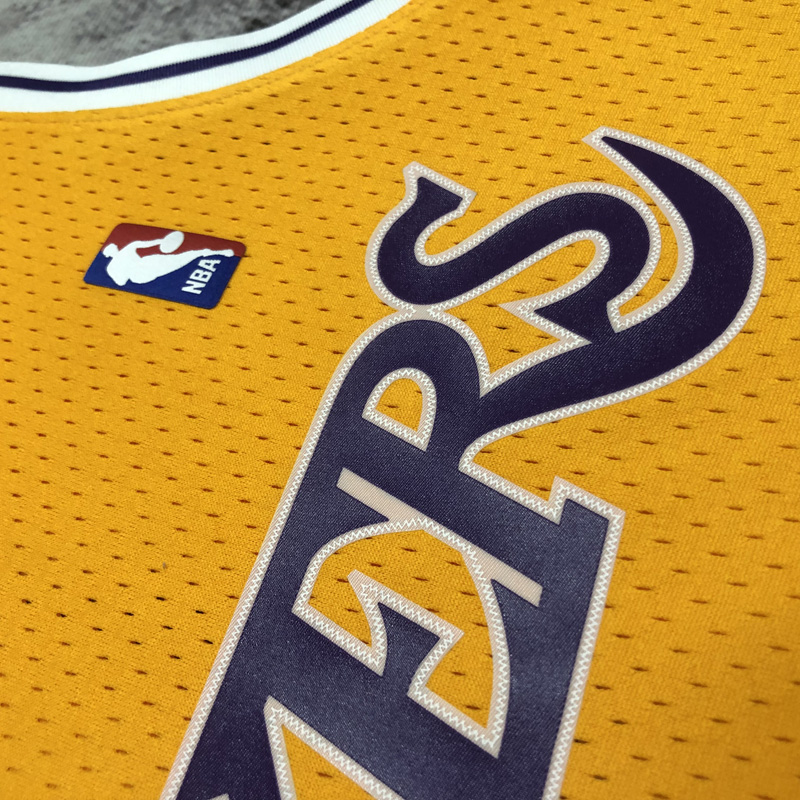 1997 LAKERS BRYANT #8 Yellow Retro Top Quality ...