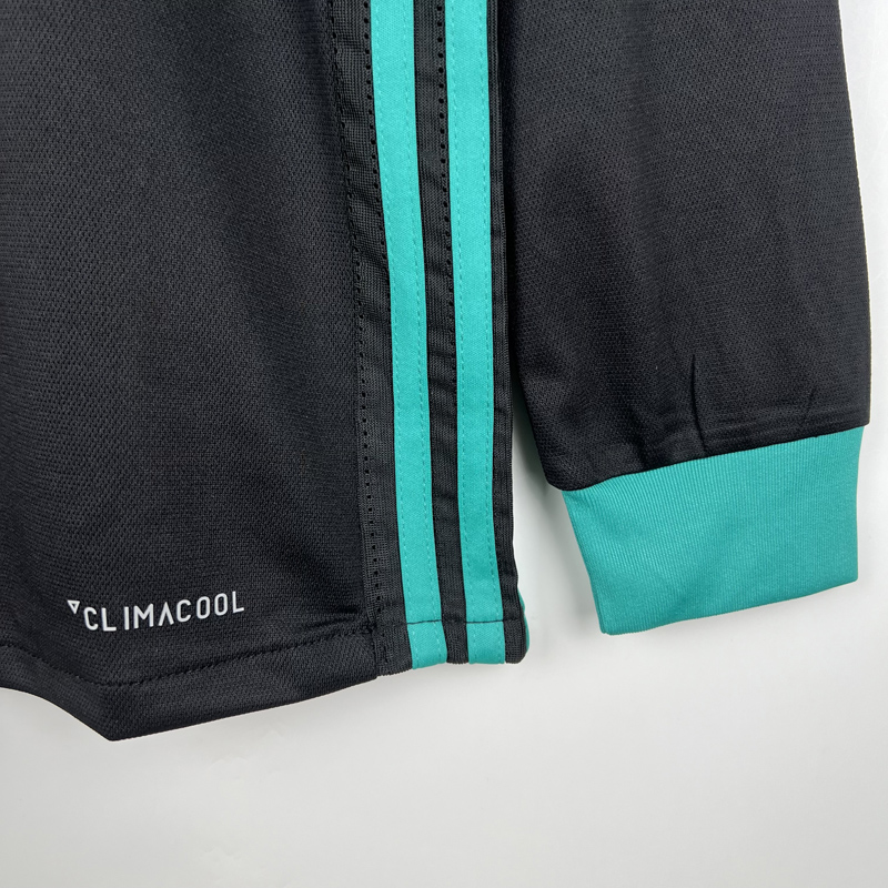 2017-2018 RMA Away Long Sleeve Retro Soccer Jer...