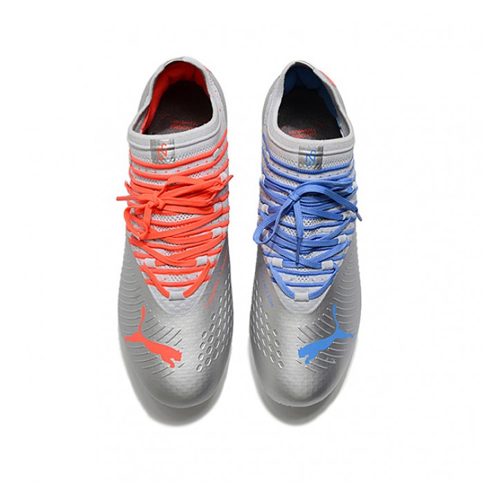 Neymar Future Z 1.3 Teazer FG Soccer Shoes-Silver/Blue-6428359