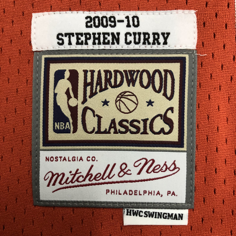 2010 WARRIORS CURRY #30 Orange Retro Top Qualit...