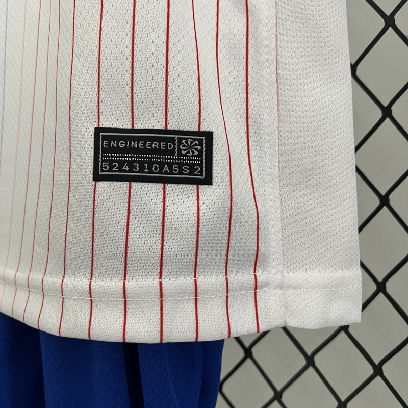 2024 France Away Kids Soccer Jersey