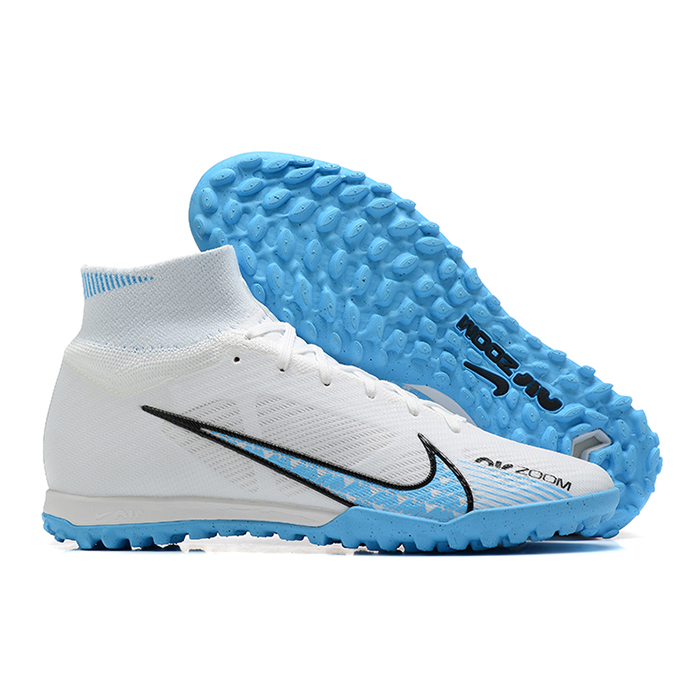 Superfly 8 Academy TF High Soccer Shoes-White/Blue-614383