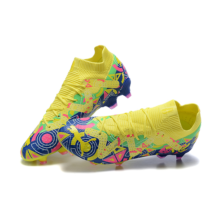 Future Ultimate FG Soccer Shoes-Yellow/Blue-1353254