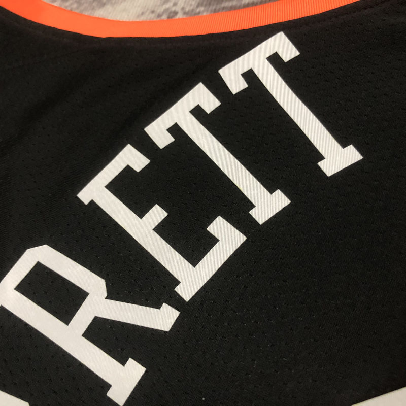 22-23 KNICKS BARRETT #9 Black City Edition Top ...