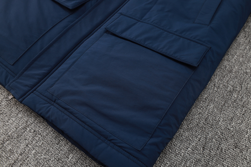 24-25 ACM Royal Blue Hooded Windbreaker Fabric Cotton Coat #G258(红标)