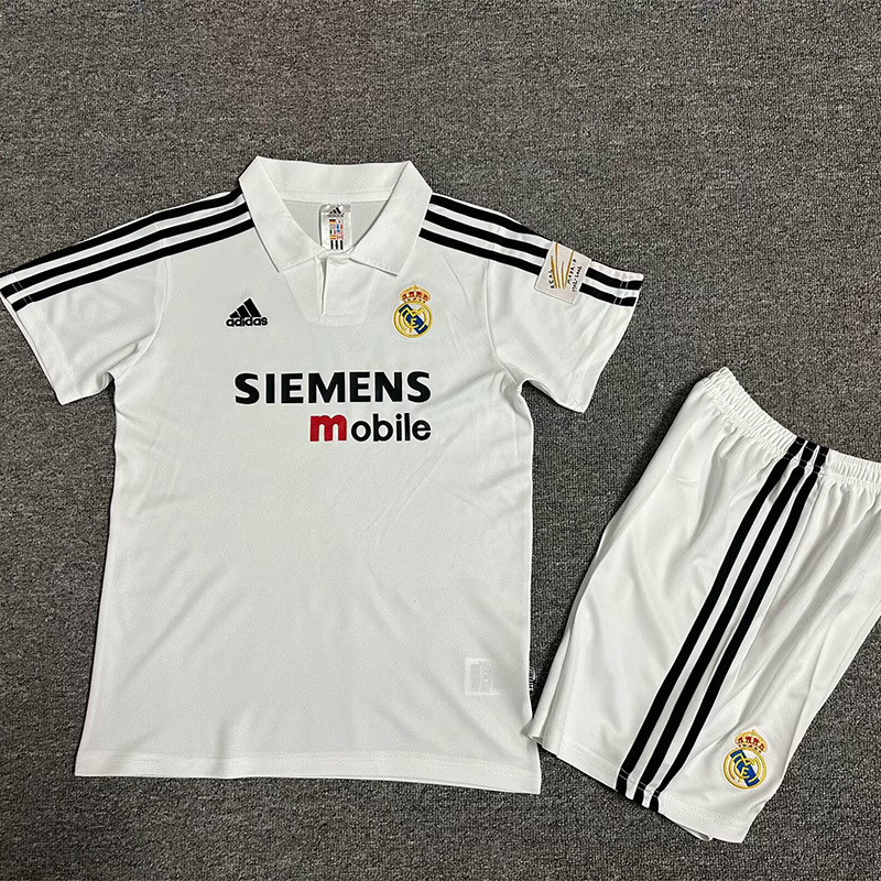 2002-2003 RMA Home Kids Retro Soccer Jersey