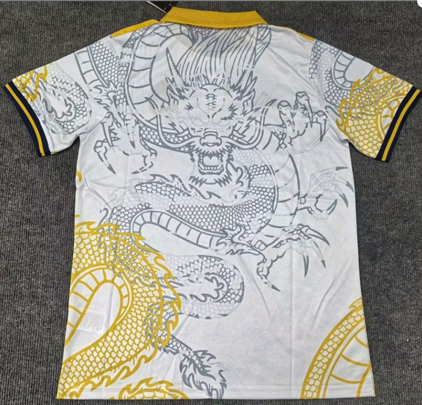 25-26 BAR Yellow White Polo Short Sleeve *龙