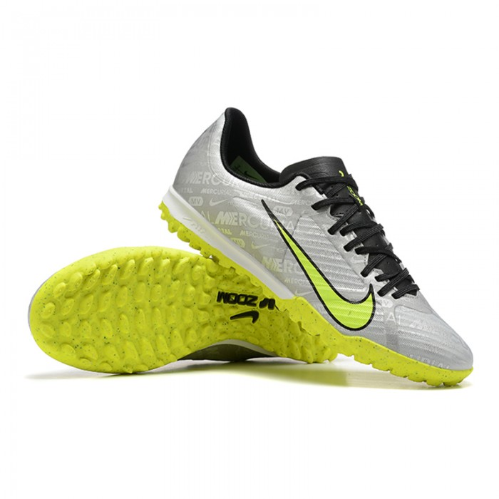 Air Zoom Mercurial Vapor- XV Academy TF Soccer Shoes-Grey/Green-3130964