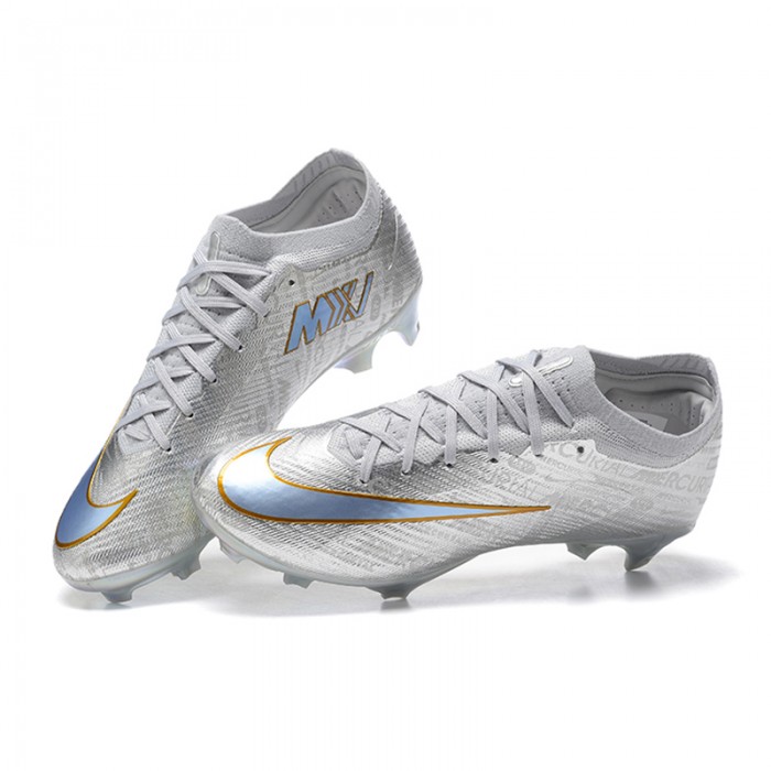 Zoom Vapor 15 Elite SE FG Soccer Shoes-Gray/Blue-6152418