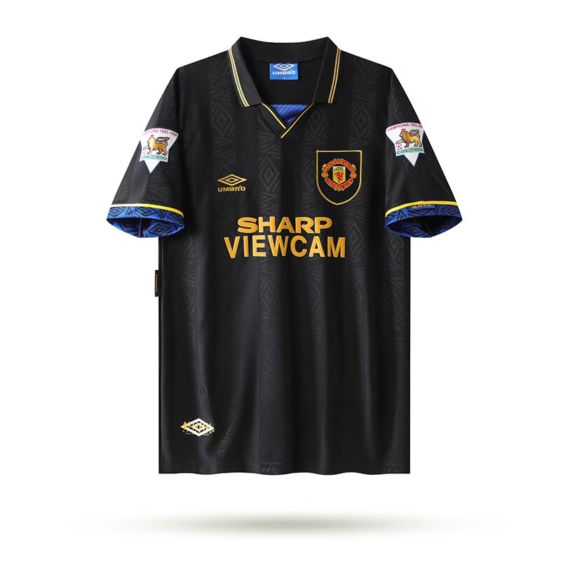 1993/1995  Man Utd Away Fans Retro  1:1 Quality  Soccer Jersey