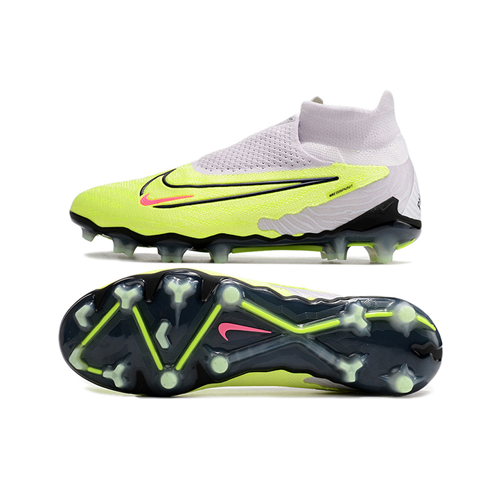 Phantom GX Elite FG High Soccer Shoes-Green/Gray-8652591