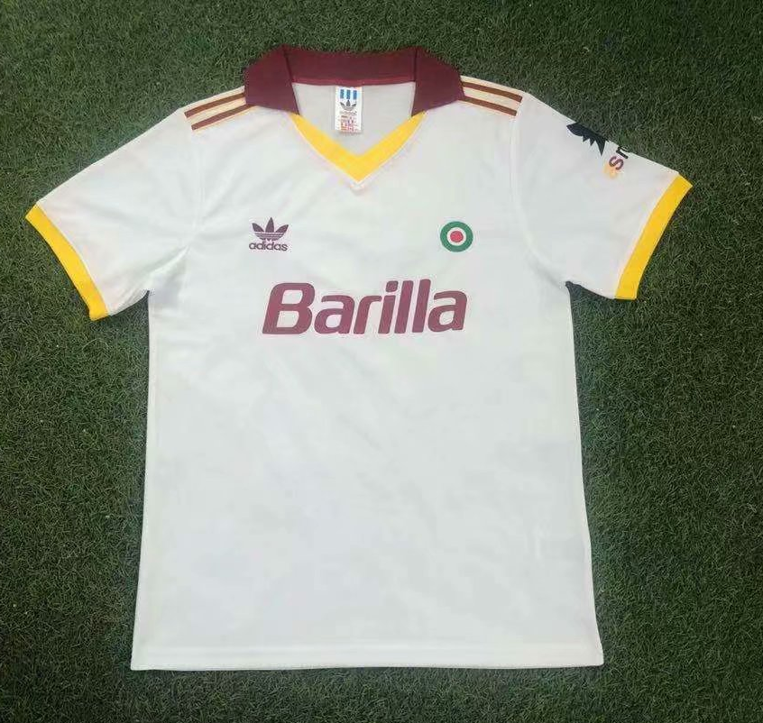 1991-1992 Roma awayRetro Soccer Jersey
