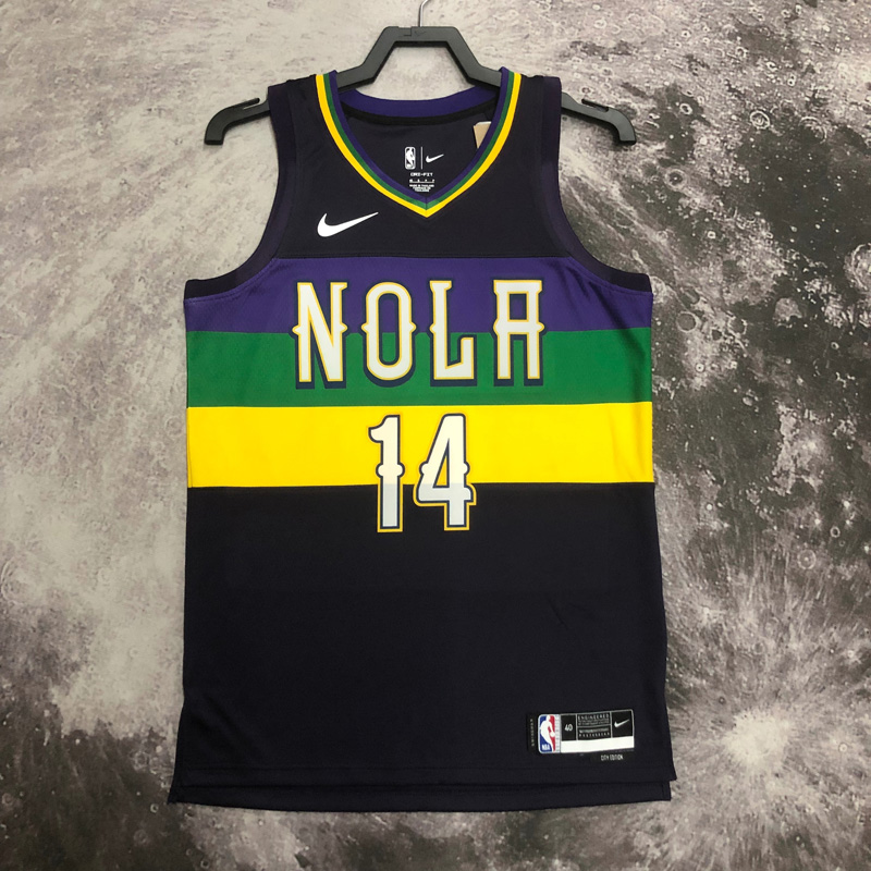 22-23 Pelicans INGRAM #14 Black City Edition To...