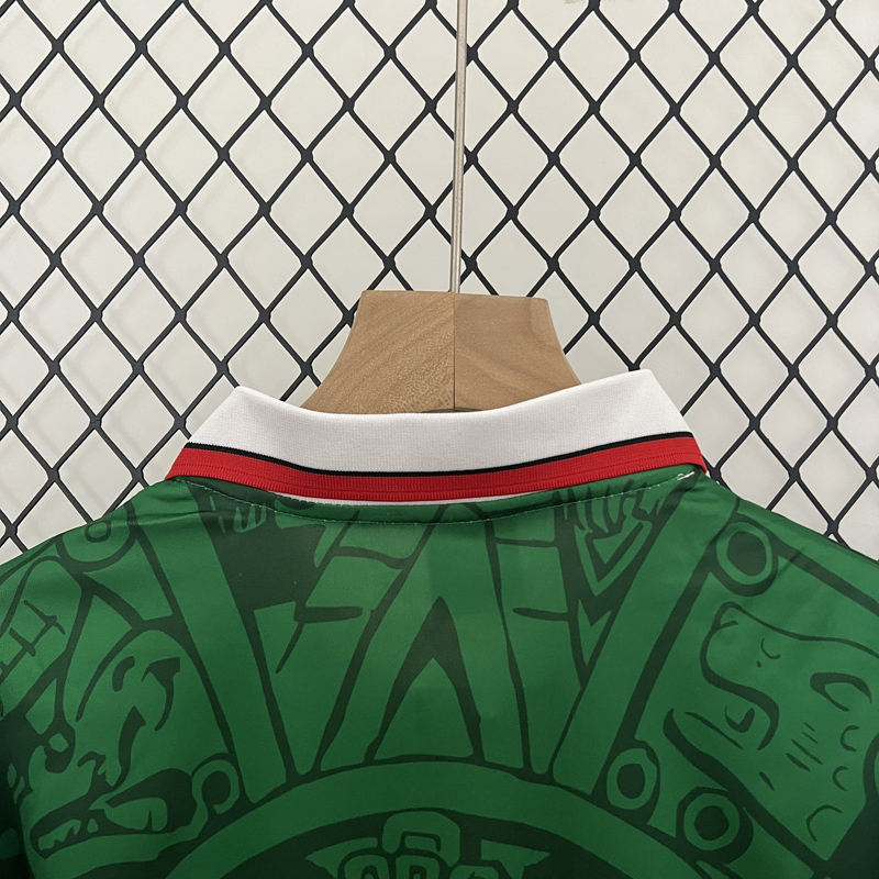 1998 Mexico Home Kids Retro Soccer Jersey