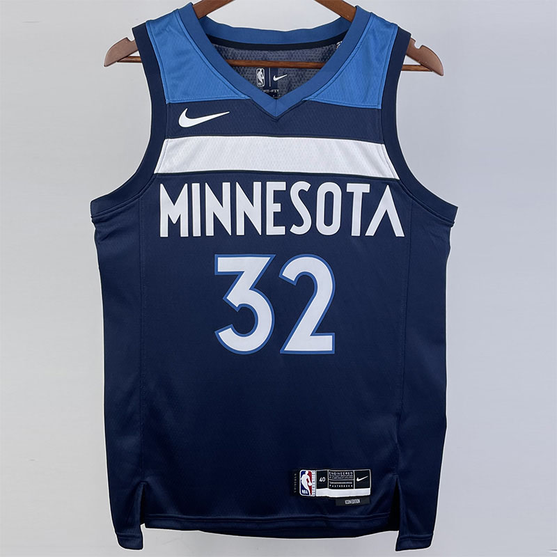 22-23 Timberwolves TOWNS #32 Blue Top Quality H...