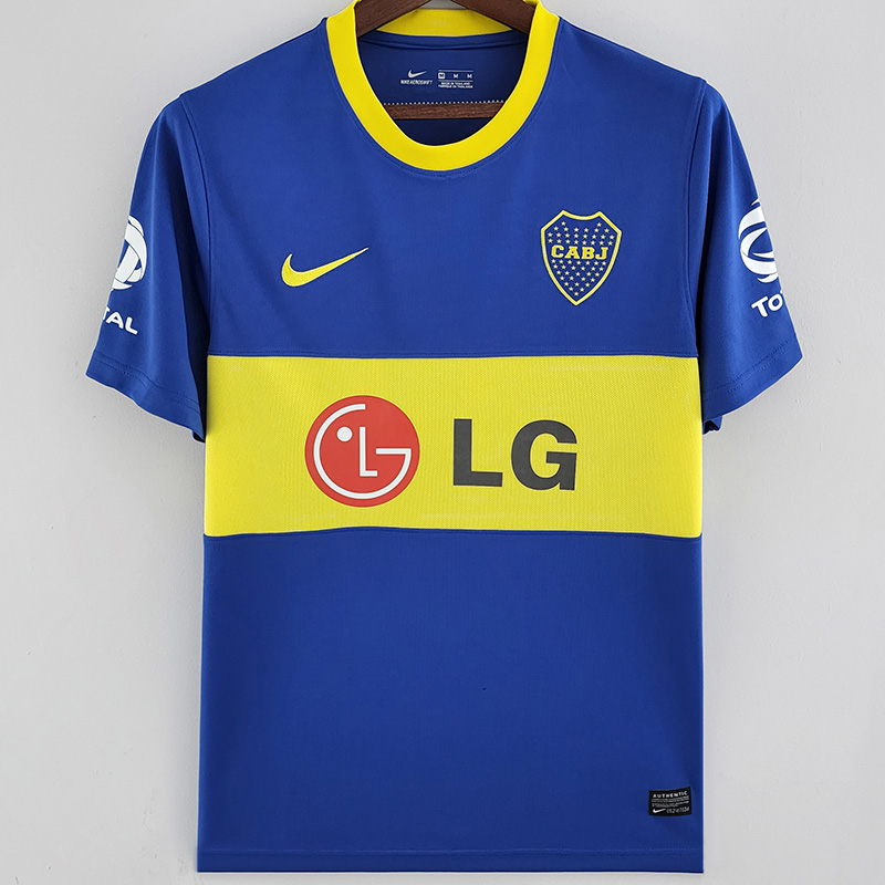 2010-2011 Boca Juniors Home Retro Soccer Jersey