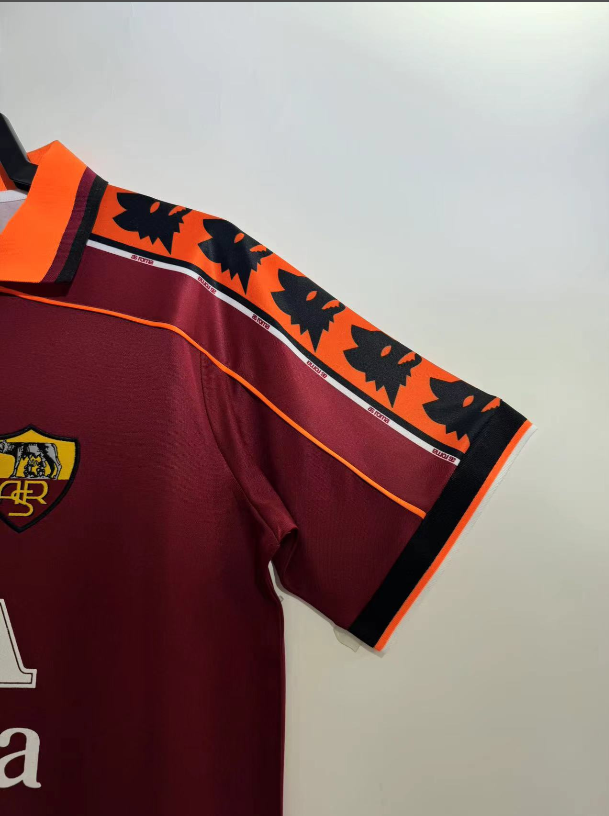 1998-1999 Roma Home Retro Soccer Jersey