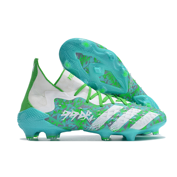 PREDATOR FREAK .1 FG High Soccer Shoes-Green/White-170903