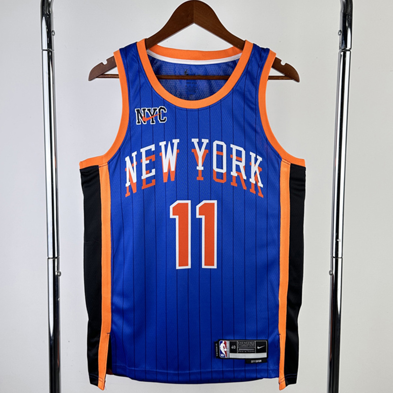 23-24 KNICKS BRUNSON #11 Blue City Edition Top ...