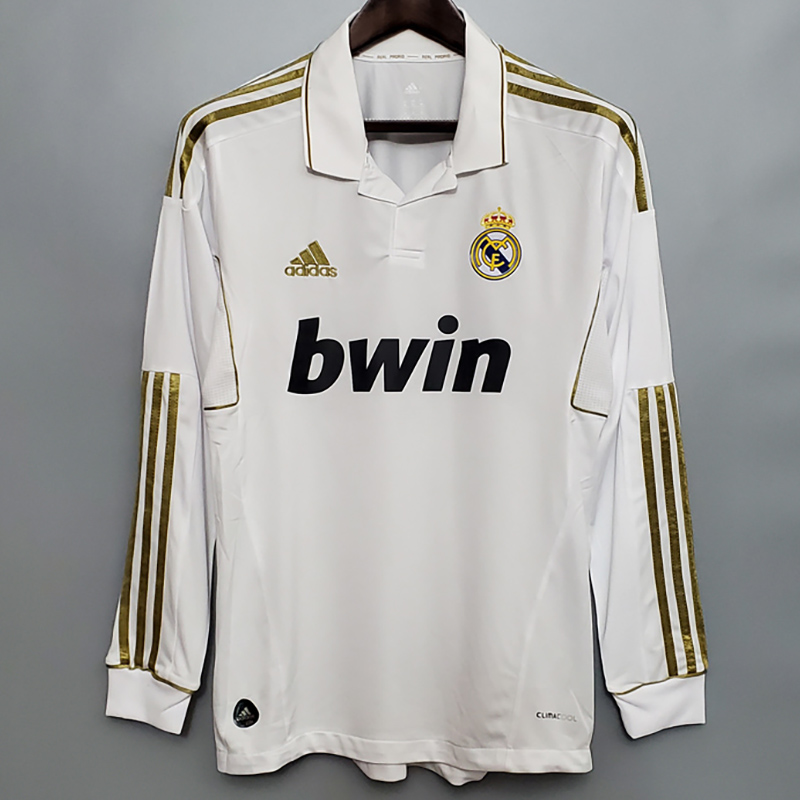 2011-2012 RMA Home Long Sleeve Retro Soccer Jer...