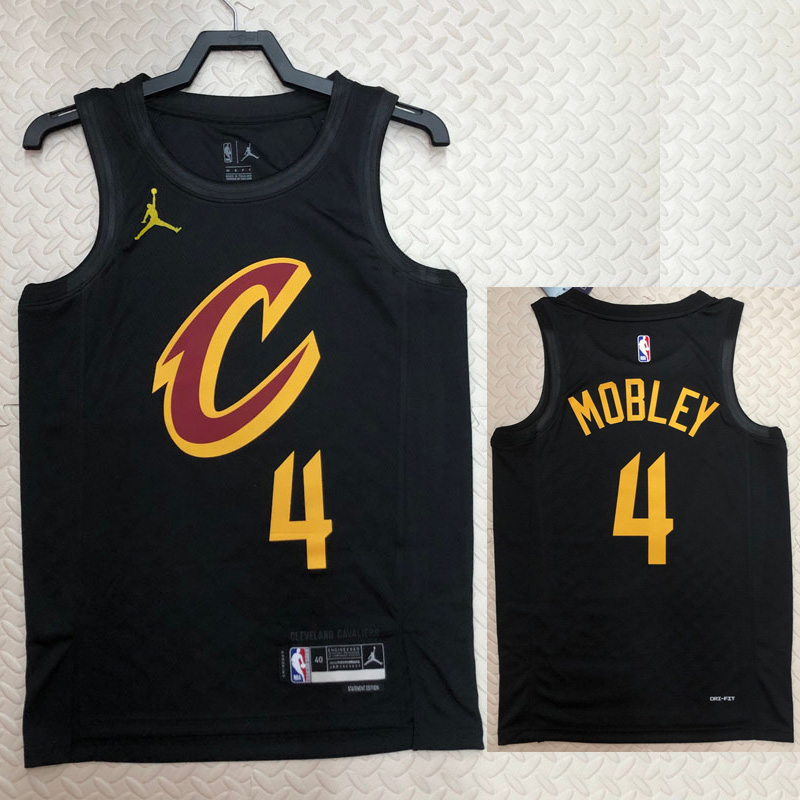 22-23 Cleveland Cavaliers MOBLEY #4 Black Top Q...
