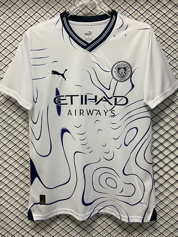 2024 Man City White Special Edition Fans Soccer...