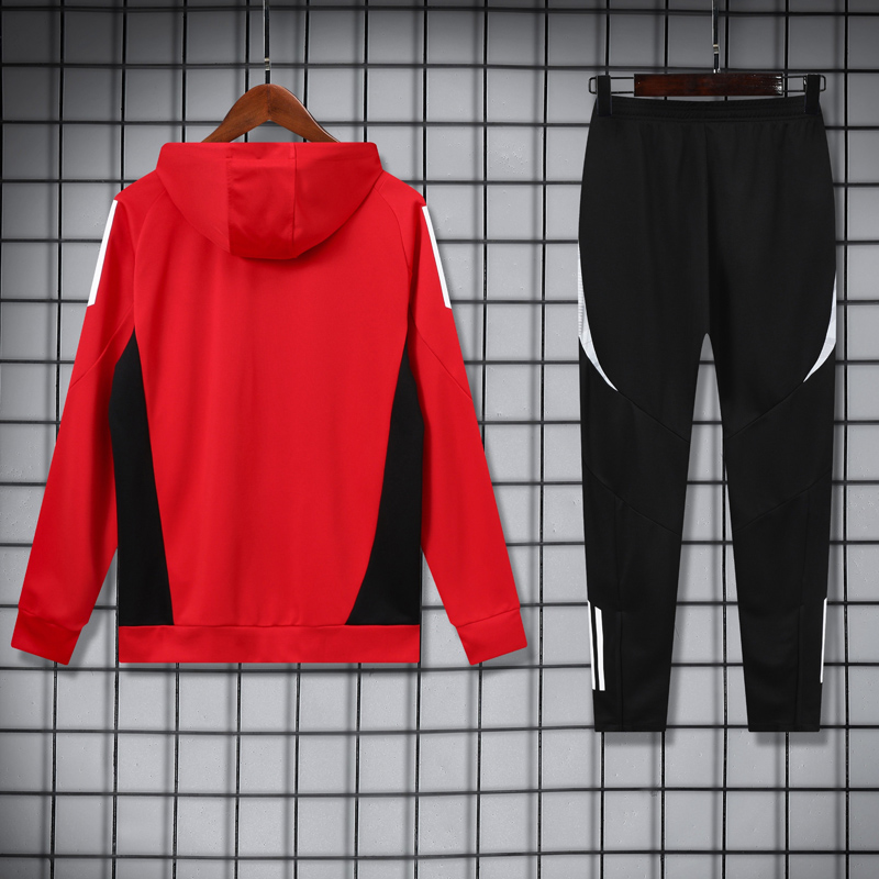 24-25 ManUtd Red Hoodie Tracksuit (卫衣套装)