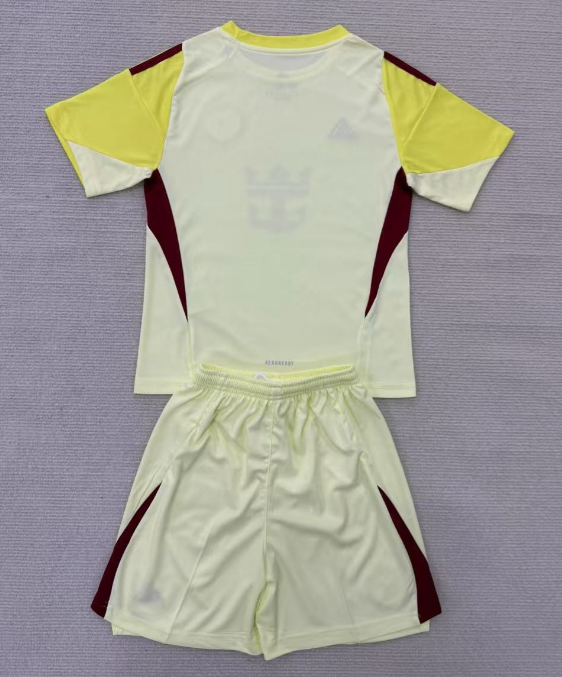 25-26 Inter Miami  Light Yellow GoalKeeper Kids Soccer Jersey