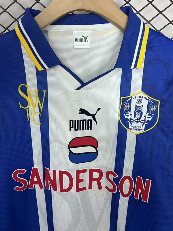 1996-1997 Sheffield Wednesday Home Retro Soccer Jersey