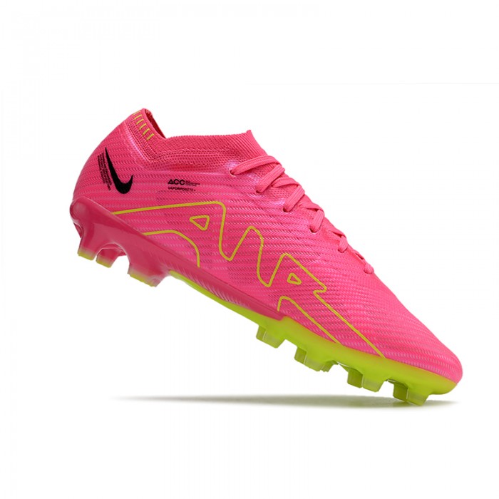 Air Zoom Mercurial Superfly IX Elite AG Soccer Shoes-Pink/Green-9413008