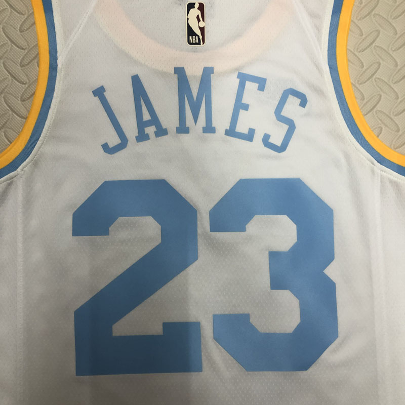 22-23 LAKERS JAMES #23 White Top Quality Hot Pr...