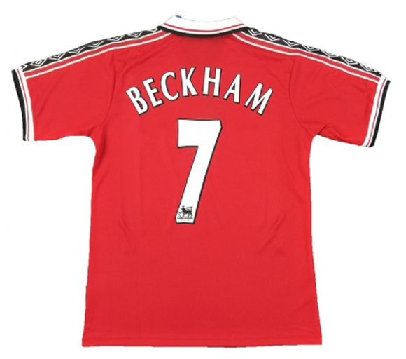 1998-1999 Man Utd Home Retro Soccer Jersey Shirt