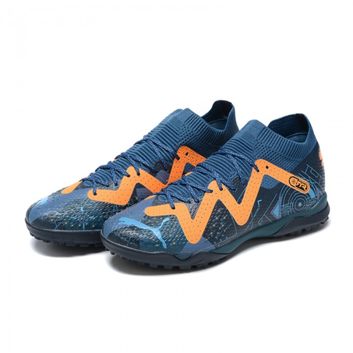 Ultra Ultimate TF Soccer Shoes-Navy Blue/Orange-2281749